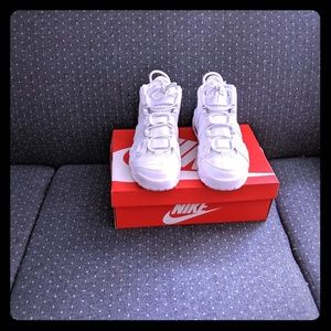 Nikes more uptempo 96 white on white